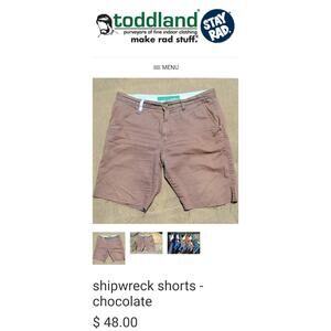 Toddland Shipwreck Shorts in Brown